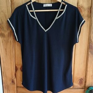 89th + Madison Rhinstone Top - Medium